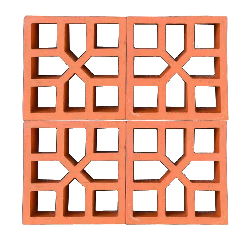 Дешевая Терракотовая Плитка Красная стена кирпичная вентиляционная