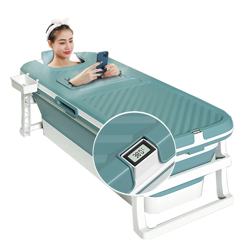 2022 hot sale new design large 150CM  portable  foldable bathtub for adults plastic drop shipping