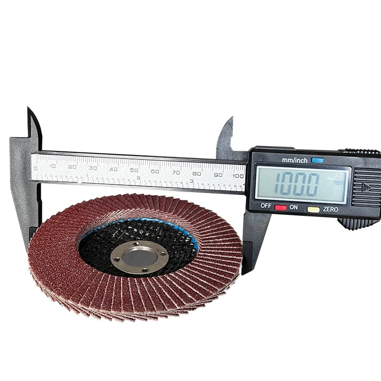 High quality Kingcattle sand cloth GKX51-B Aluminum oxide grit 40 60 80 120 100mm 4 inch Flap Disc
