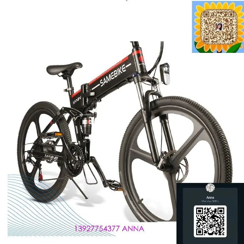 26 inch Moped Electric Bicycle Fashion Europe 48v 350w Motorcycle Folding Motor ebike Frame Power Li-ion Battery Electric Bike