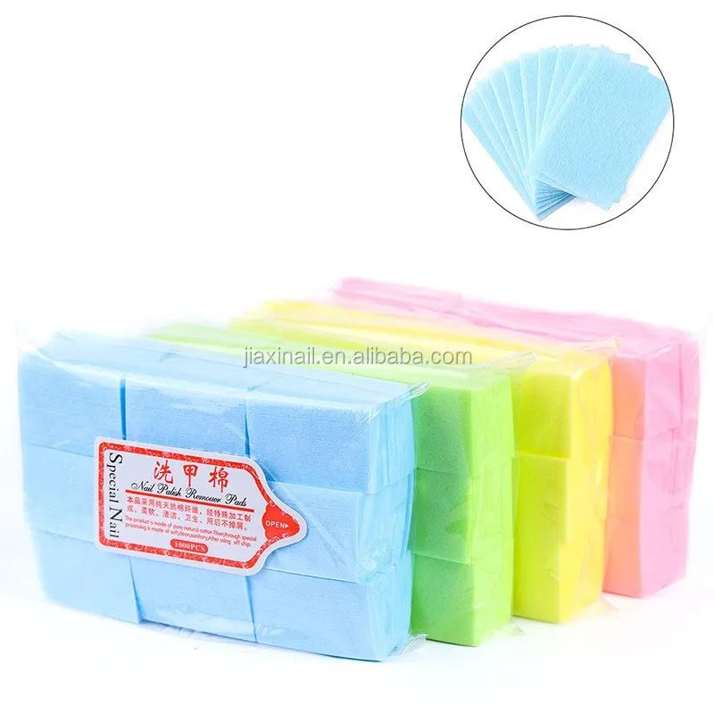 New colorful nail polish remover wipes Lint-Free Wipes Cotton soft nail wipe pad