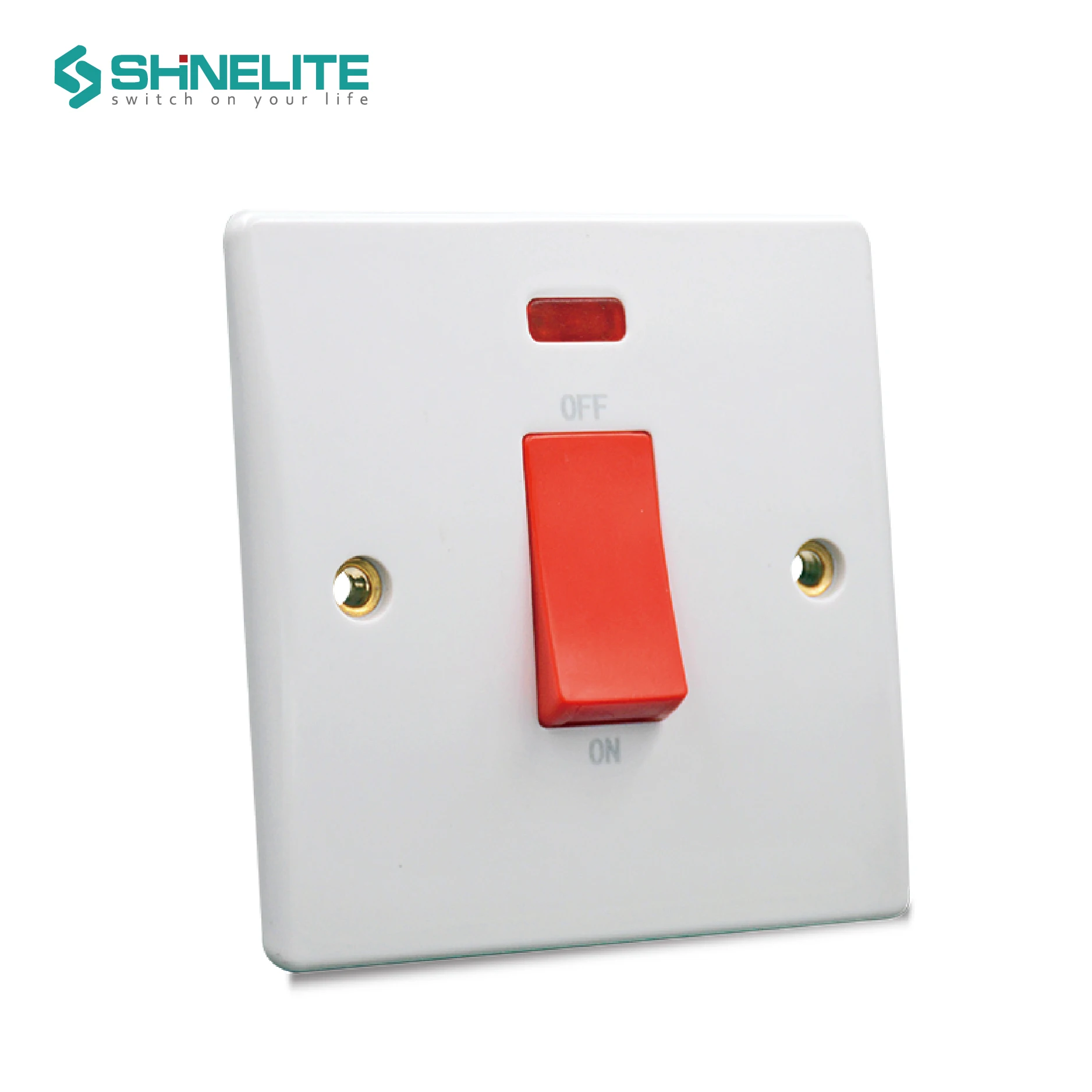 Shinelite factory price 15 years guarantee 2 gang bakelite electrical wall switch