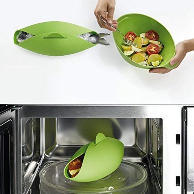 Wholesale Foldable Silicone Bowl Steamer Food Grade Fish Steamer for Home and Kitchen Cooking