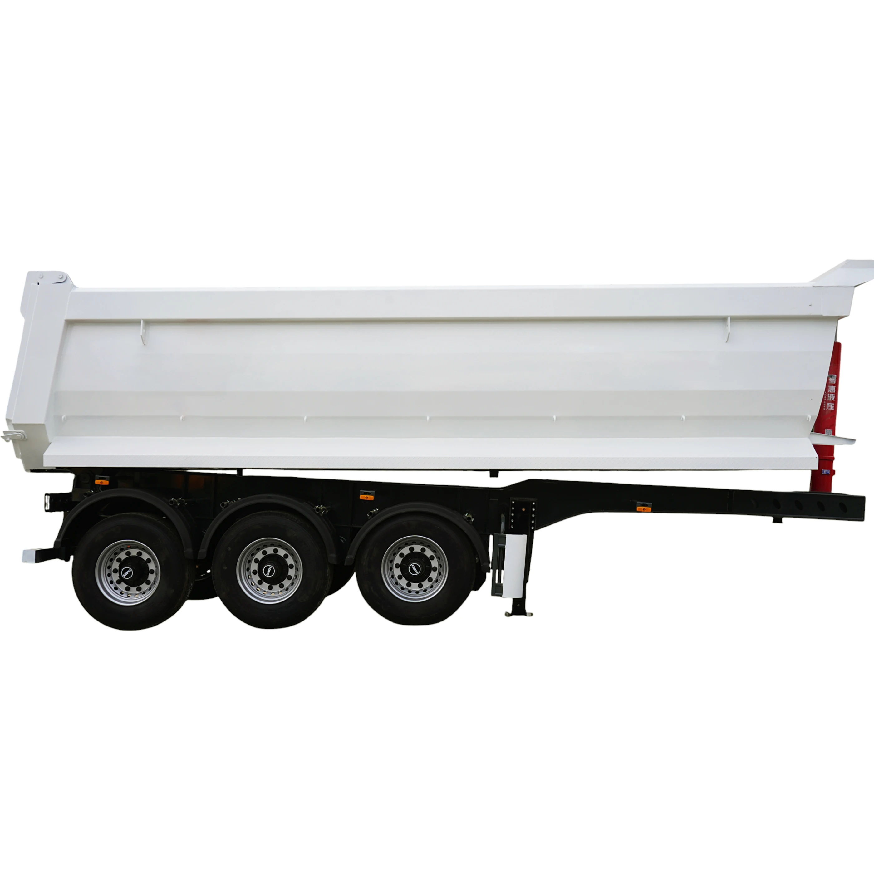 China Factory U Shape Transport 47m3 4xle Rear-tipper Trailer Dump Truck for Sale