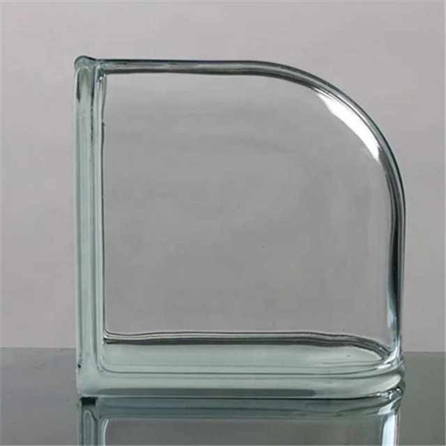 Новый стиль прозрачный стеклянный блок для современного украшения