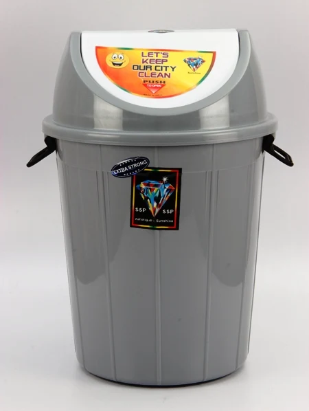 
Good Quality Round Plastic waste bin made of 100% virgin food grade plastic for home / hospital usage 