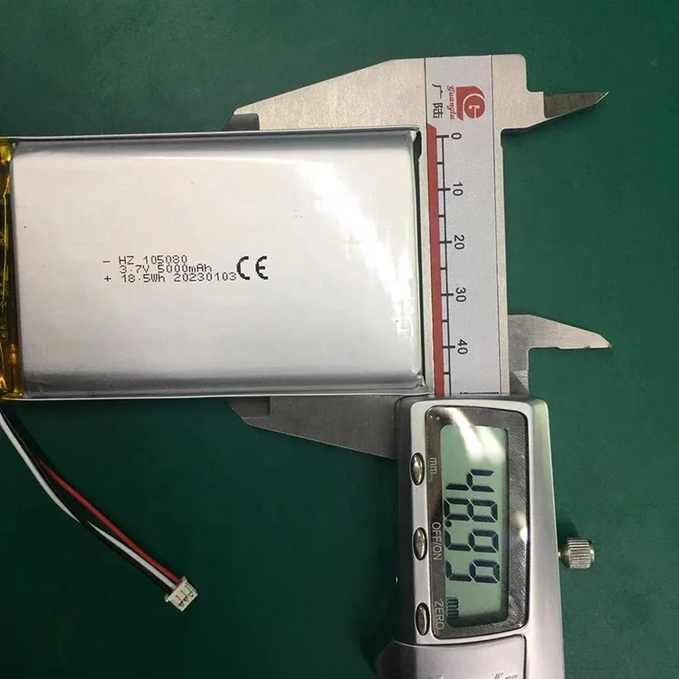 IEC62133 certified 105080 3.7V 5000mAh lithium polymer batteryfor power bank with UN38.3 MSDS