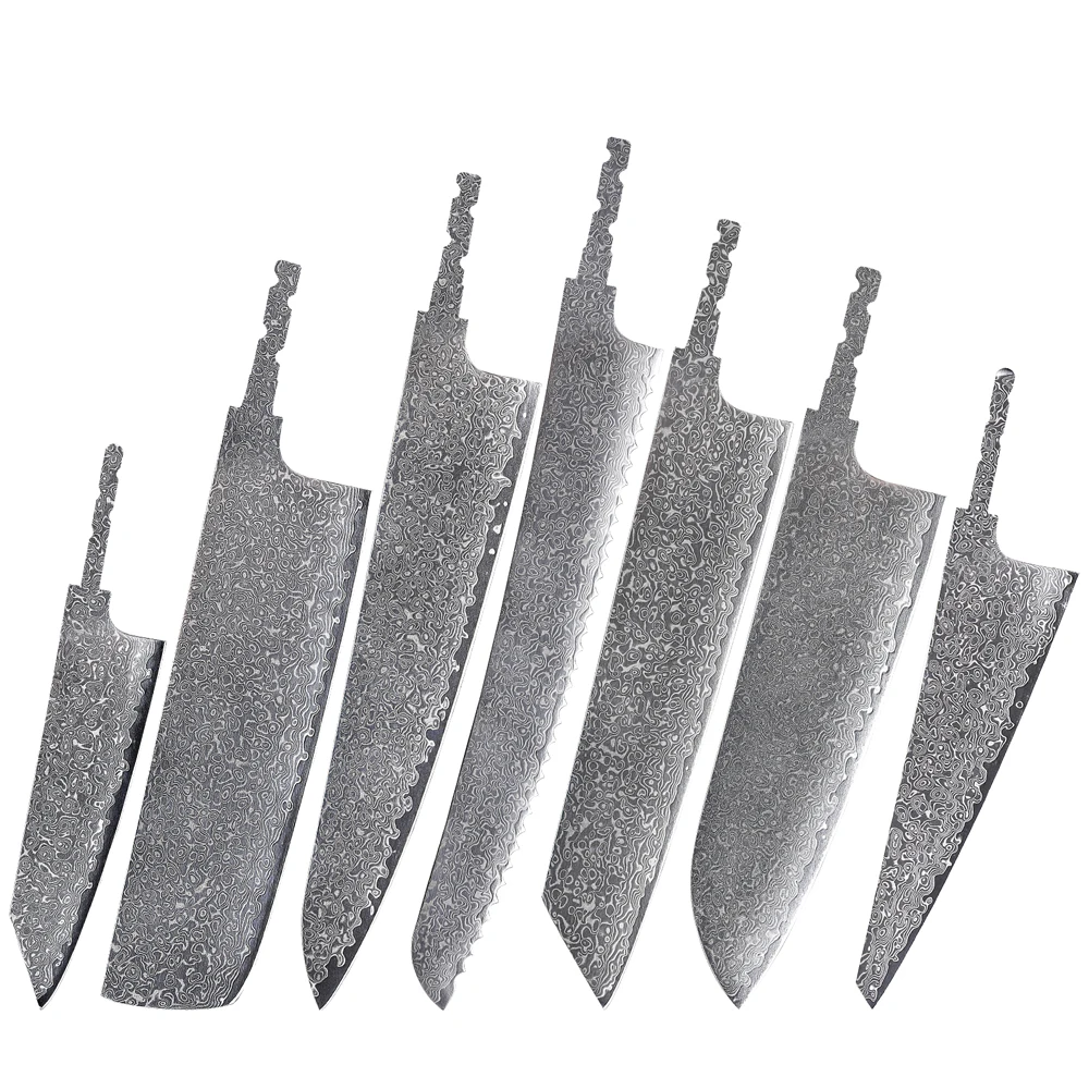 Professional Full Tang Chef Knife Blade OEM Kitchen Knife Blade  DIY Knife Blank Blade Without Handle
