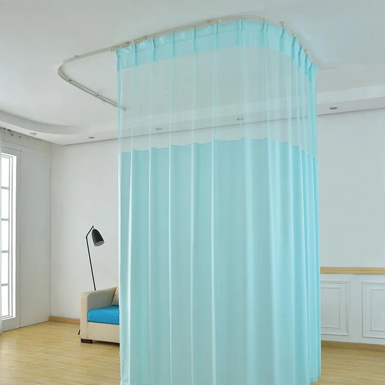 Medical Hospitals Fire Retardant Anti Bacterial Medical Cubical Mesh Disposable Curtain For Hospital