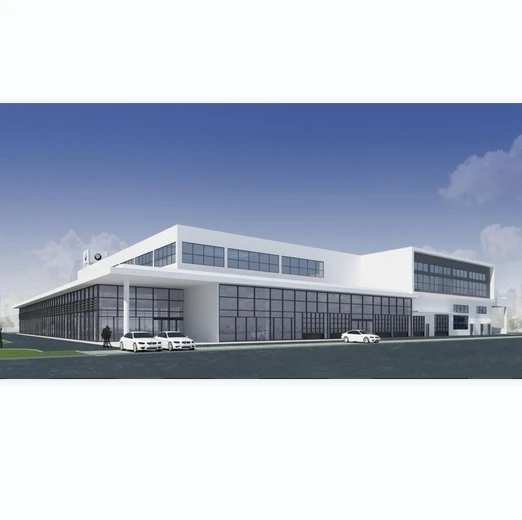 prefabricated hall steel car showroom