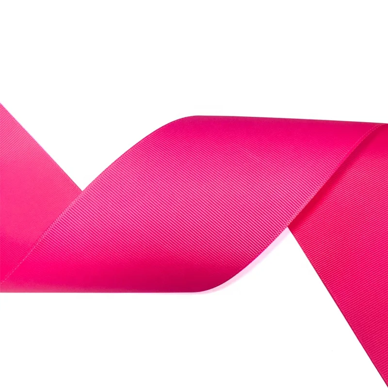 Factory Wholesale 3 inch 75mm Solid Color Grosgrain Ribbon For Bows