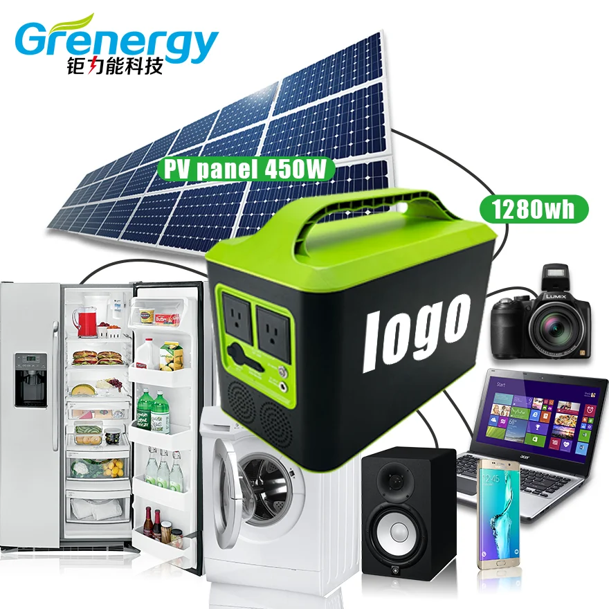 Solar Light APP Outdoor Inverter with Battery Price Lithium Ion Solar 10V Batteries Portable Power Bank Station 1280wh 24V 50ah