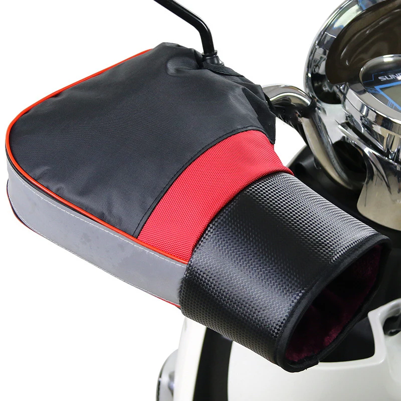Теплые зимние перчатки для автомобильного ветрового стекла, сохраняют тепло, утолщенный теплый чехол для руля электрического мотоцикла (1600264537947)