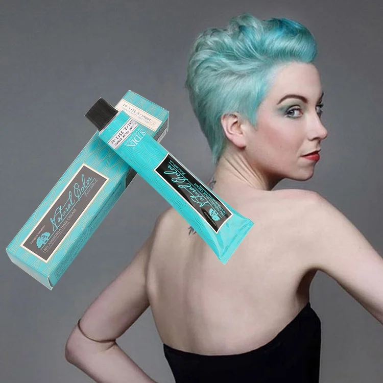 Wholesale ammonia free organic ppd free shiny hair dye color chestnut brown permanent purple hair dye