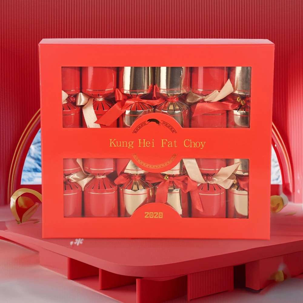 Custom Christmas Crackers for Holiday Celebration with Wishing Words