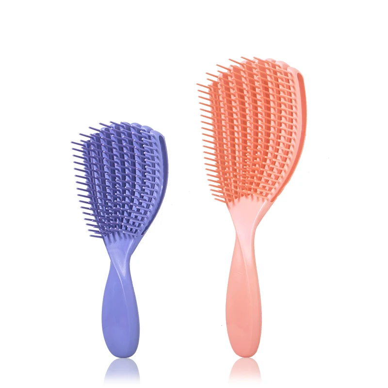 Shell Elastic Plastic Detangling Brush Detangling Hair Combs Hair Detangler Brush For Hair