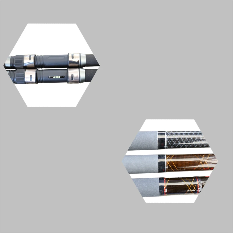 Weihai 2.05M -3.6M Glass Fiber Spinning Fishing Rod 5 Section Telescopic Fishing Rod