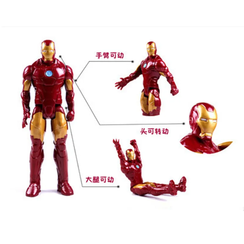 Movable 12 Inch Custom superhero Marvel Figure Spiderman Ironman Thor Venomes panther Action Figure Model Toy PVC Gift for Kid