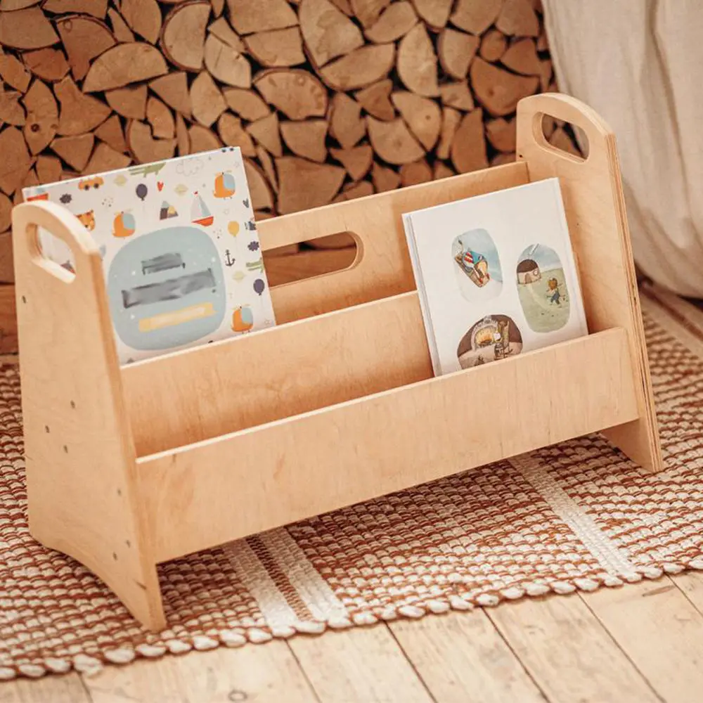 furniture kids bookshelf wooden bookcase children montessori book storage librero kids bookcase