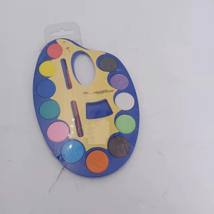 CX1-025 Water Color With Water Brush Painting Set Art Supplies Watercolor Paints Solid Color