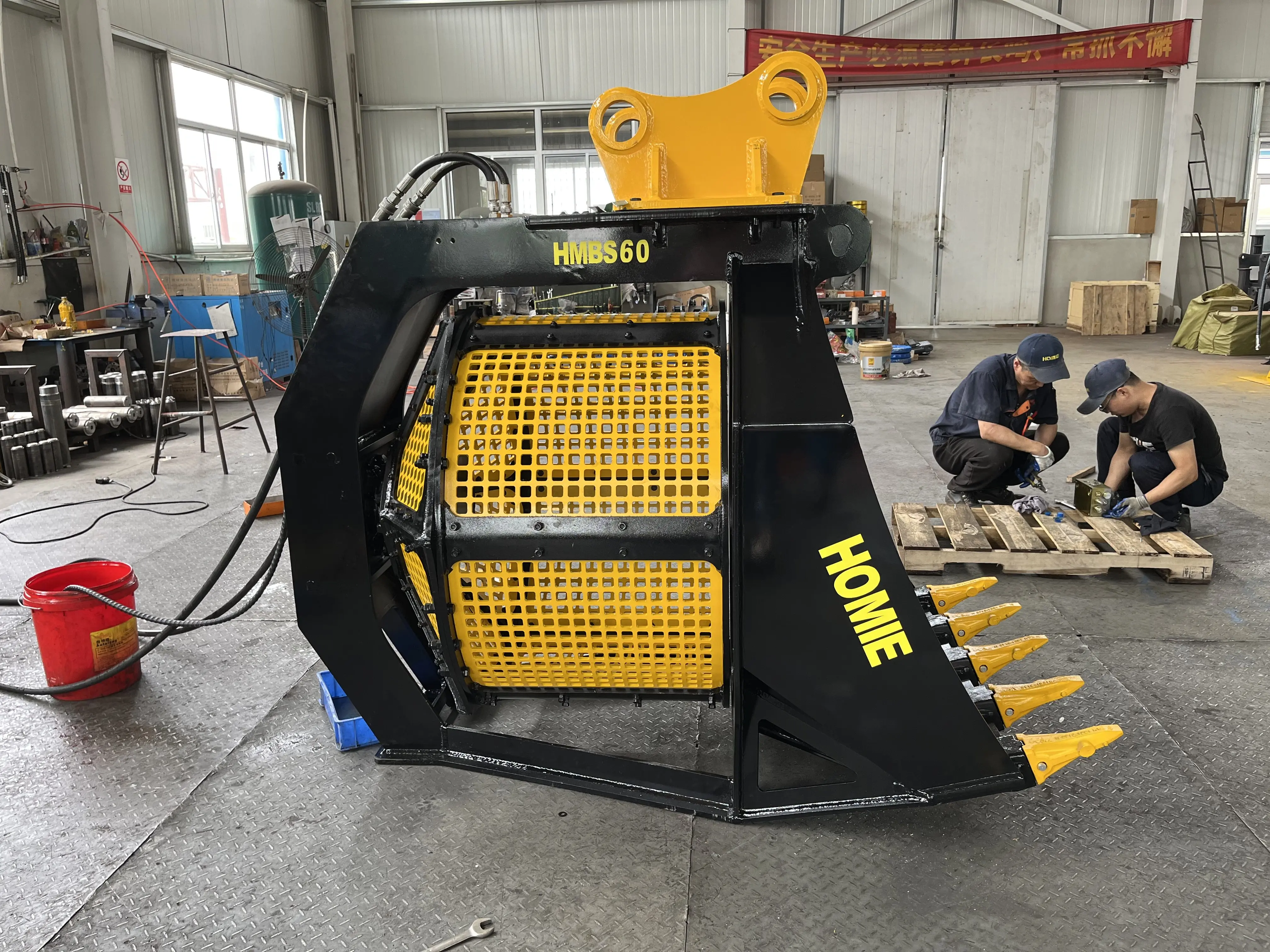 Screening Bucket Crushing Outlaw Padding Buckets Mini Screening Bucket for 10-17 ton excavator
