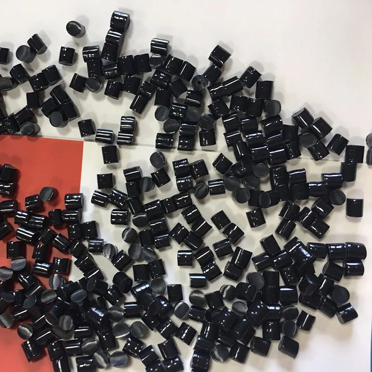 Spot wear-resistant TPU black particles glossy fog black wire and cable modifier elastomer TPU recycled material