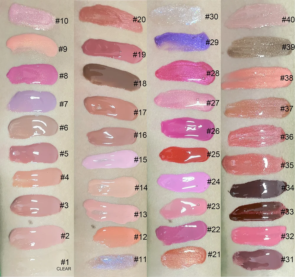 Low MOQ custom LED light with mirror lipgloss tube shimmer glossy lip gloss private label