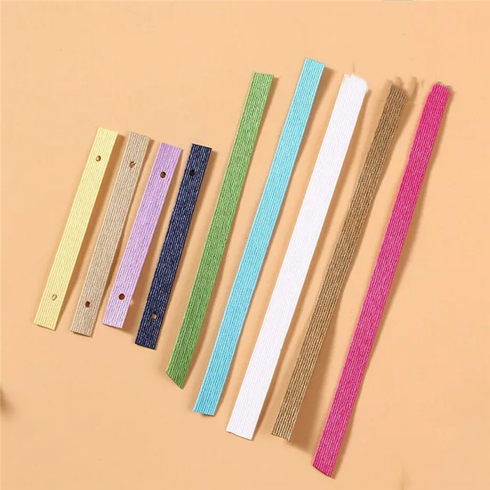 Factory Wholesale 100% Flat Craft Paper Rope Handle For Bags With Hole