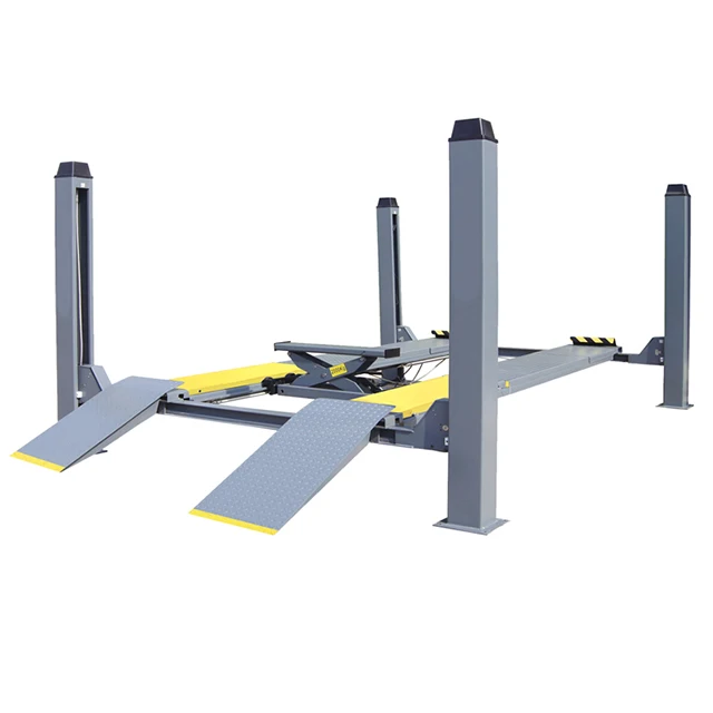 Low ceiling Best 4 post car parking hydraulic lift for garage