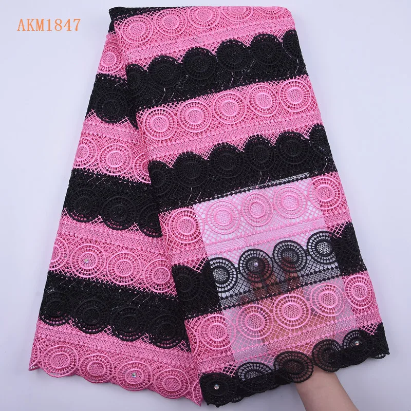 African Cord Lace Fabric Hot Sell New Arrival Nigeria Cord Lace Guipure Lace Fabrics High Quality For Women Cloth 1847