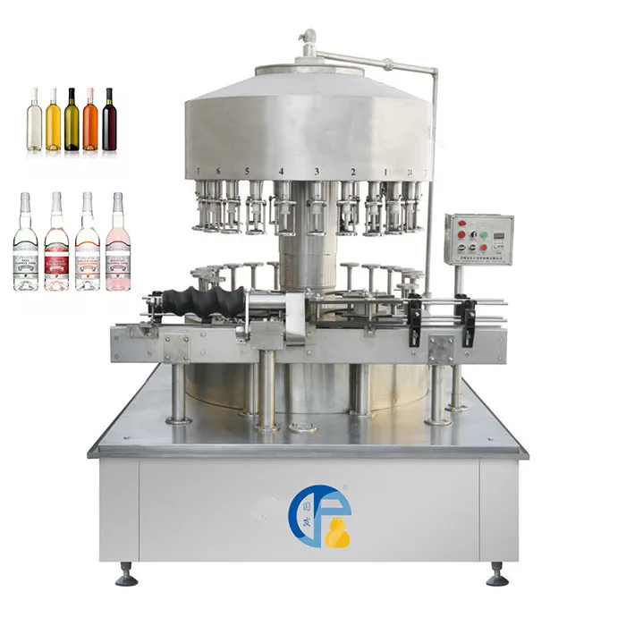 High Efficiency Automatic Rotary Negative Pressure Glass Bottle Filling Machine Vodka Whiskey Wine Juice Filling Machine