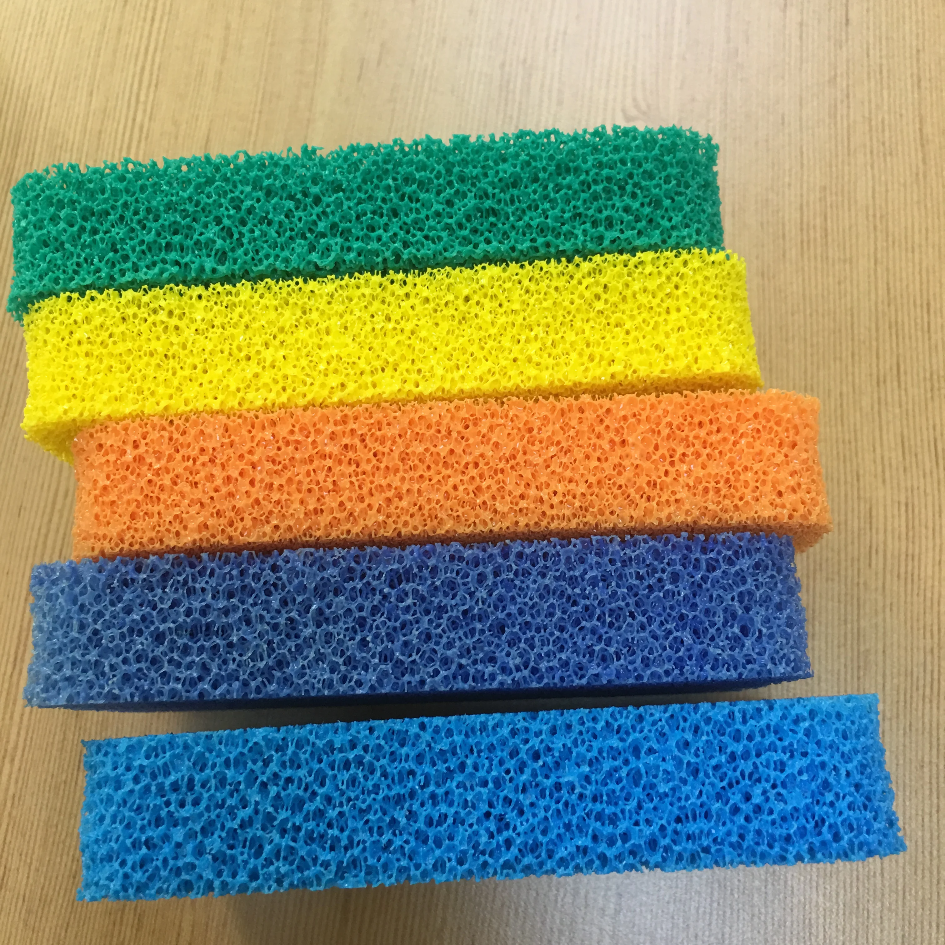 Open cell Odor Resistant Kitchen cleaning Silicone Sponges
