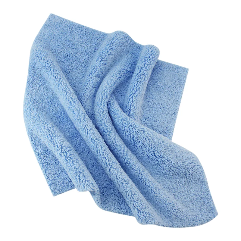 CX 1000 Gsm Ultrasonic Cut 40*40 Coral Velvet Pack Microfiber Cloth Towel