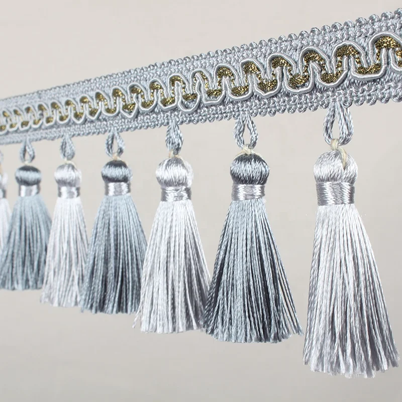 
TJ18032404 Red Tassel Fringe With Colorful Yarn Decorate Cushion Cover 