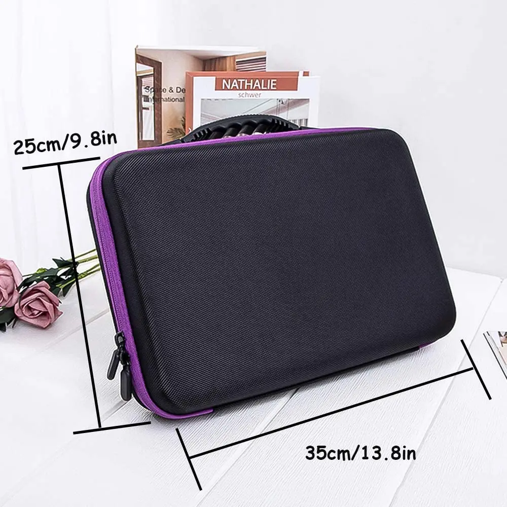 5ML 10ML 15ML 60 Bottles Holder Custom Top Handle Traveling Accessories Storage Organizer Hard Eva Essential Oil Carrying Case
