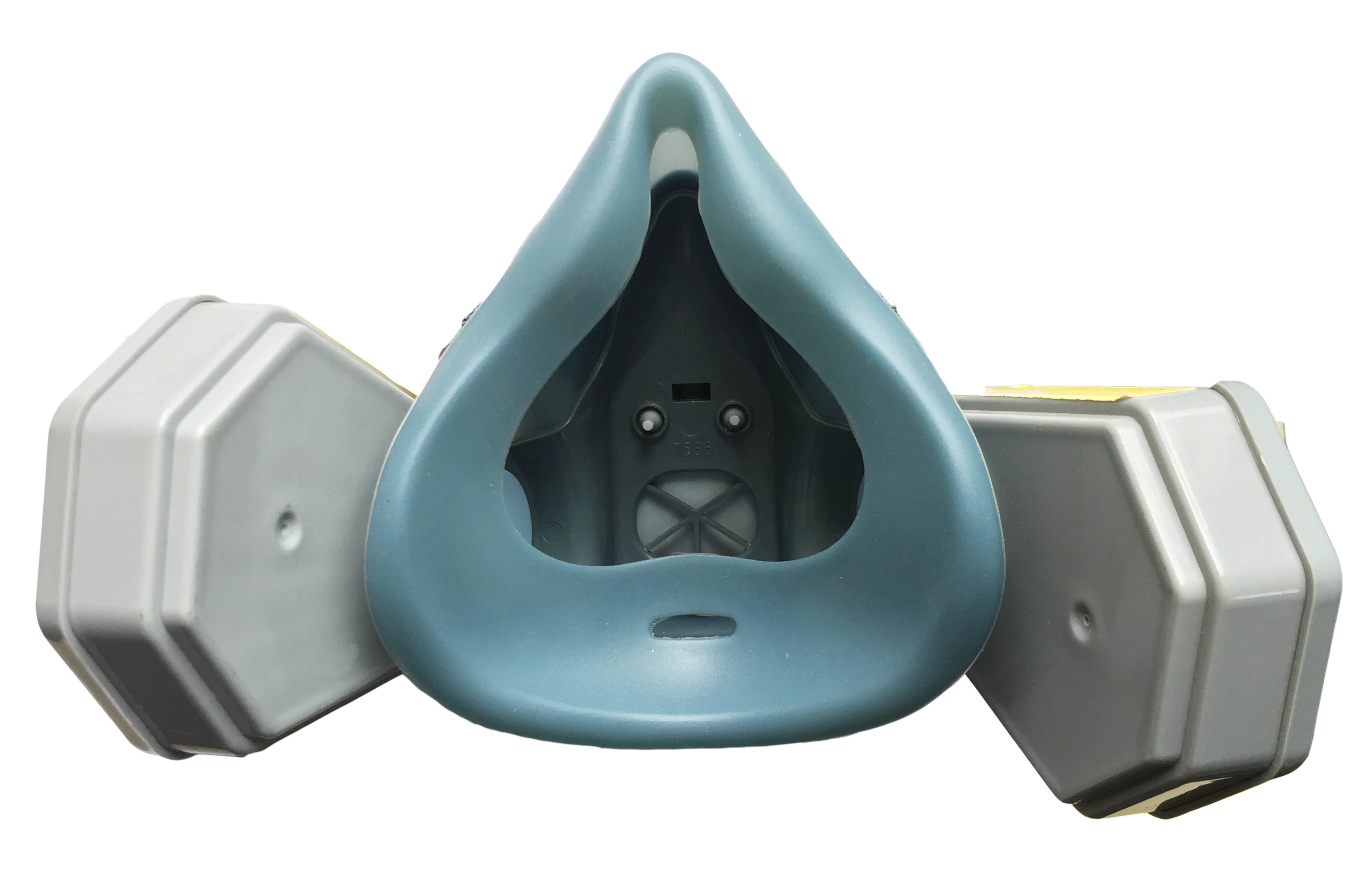 Best Quality Chemical Protective Double Respirator Silicon Dust Gas Mask With Double Filters For Dust Proof