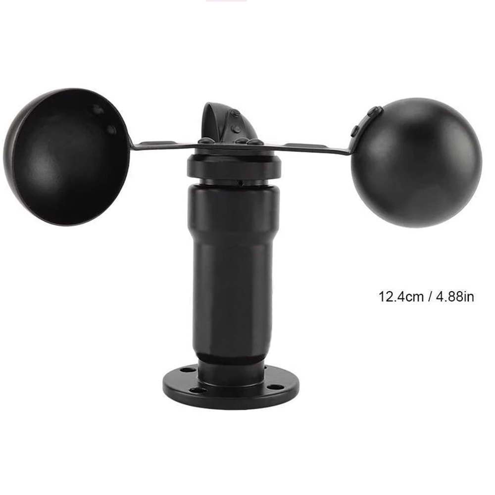 Outdoor Detection Wind Speed Anemometer Pulse Signal Output Aluminum Alloy Sensor Meteorological Monitoring Project Construction