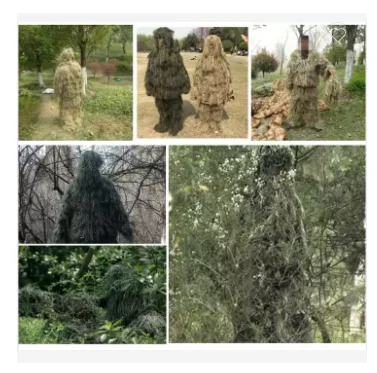 Камуфляжная одежда ghillie костюм легкое охотничье снайперское снаряжение для пустыни