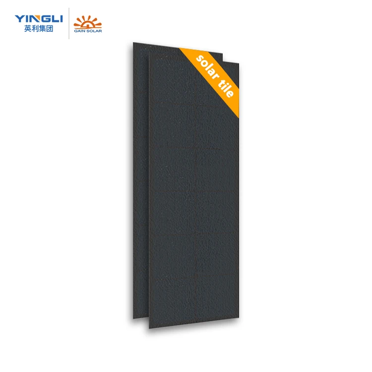 yingli High Quality New BIPV Solar Panel Flat Roofing Solar roof tiles for Building House Solar Roof Tiles System