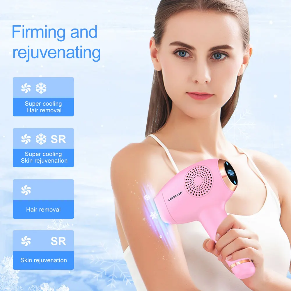 Lescolton Laser Hair Removal Devices Epilator Body Bikini IPL 350,000 Flashes Depilator Painless Electric Epilator Machine