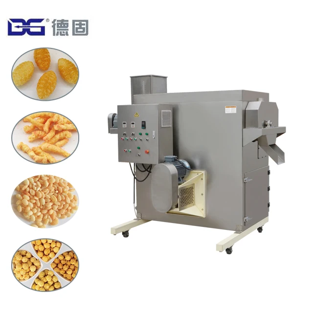 Industrial Popcorn Making Machine Line Different Flavored Caramelizer Mushroom Fully Automatic Popcorn Production Line