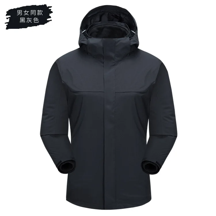 Manufacturers  ski jacket men  sports winter jacket three in one coat waterproof snow wear outdoor jacket
