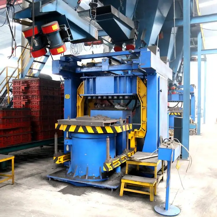 Automatic sand casting molding machine production line for green sand clay sand