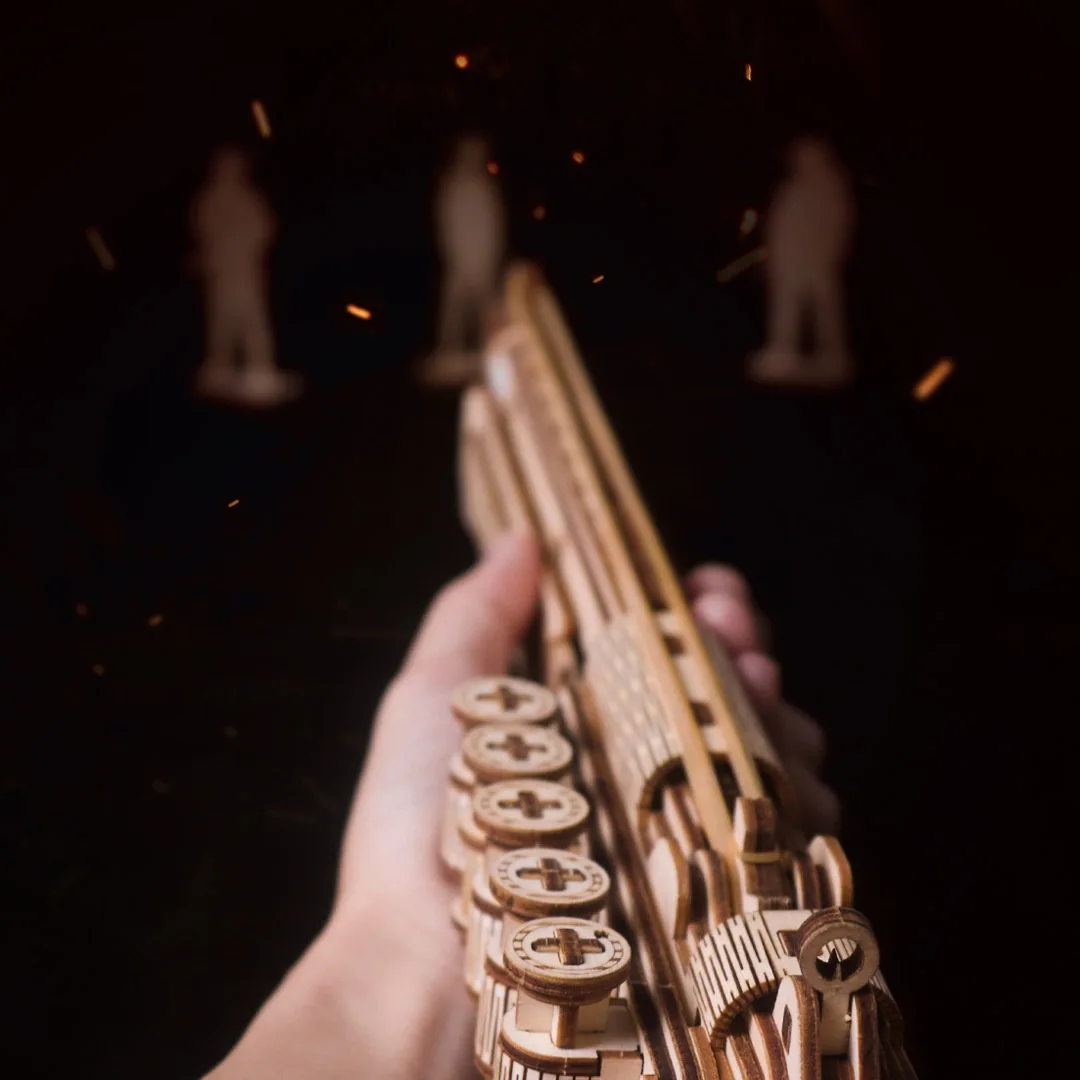 Beaverlab DIY Деревянные Ремесла головоломки Резиновая лента пистолет игрушки и хобби 3D деревянные головоломки для детей и детей