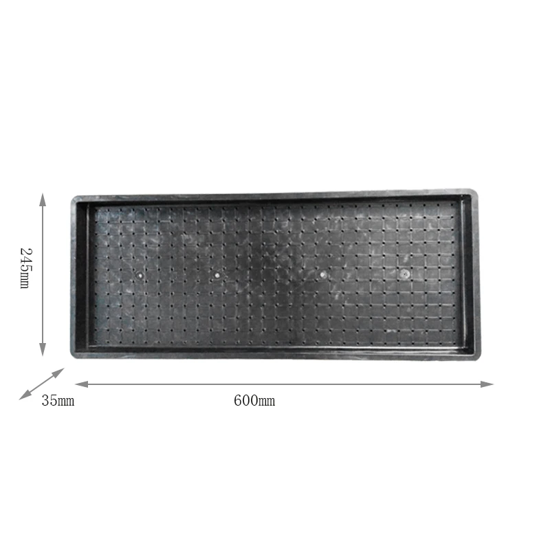Best price food grade plastic tray factory direct sale 60*24.5*3.5cm plastic plant seedling tray from china