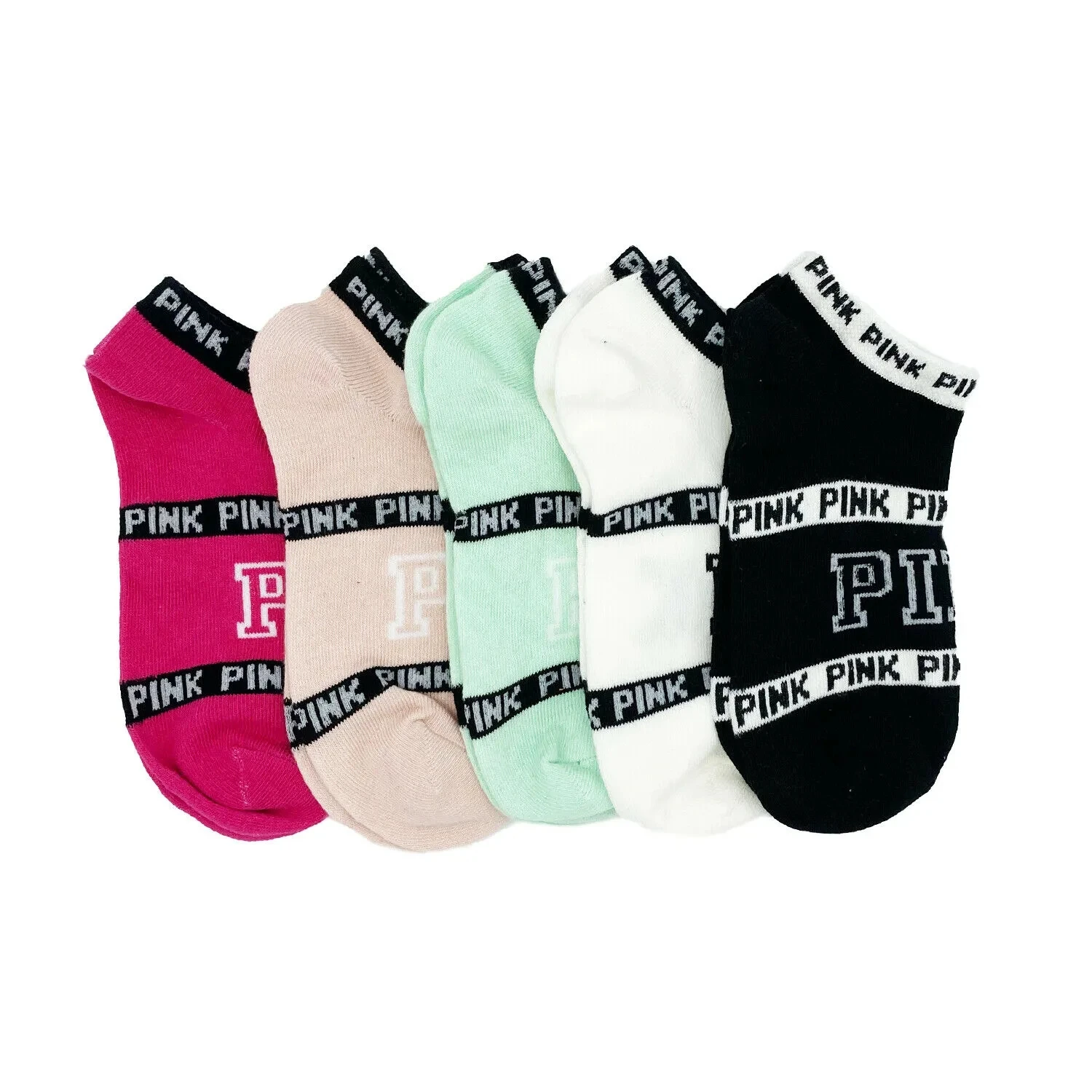 Short women creative customized casual sport pink ankle socks