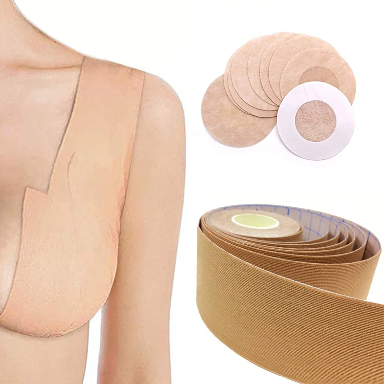  Медицинская невидимая лента для подтяжки груди бюстгальтер без бретелек с открытой спиной всех чашек