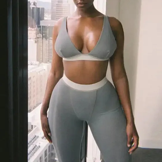 S-5XL 2023 Custom women clothing two 2 piece shorts pants set seamless legging bra skims lounge wear yoga skims gym fitness sets