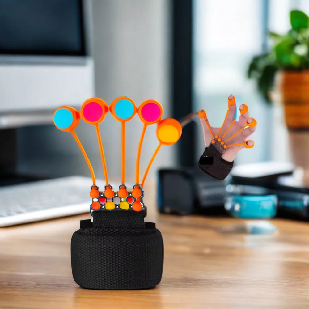 Haiyang Libenli Colorful Adjustable Finger Exerciser Hot Sale Hand Gripper Strengthener for Forearm and Finger Fitness