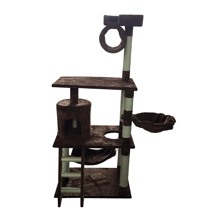 Wholesale Indoor Multilayer Board Medium Pet Cat Climbing steps Frame Modern Cat Tree House